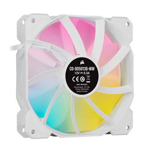 Corsair iCUE SP120 RGB Elite White Cabinet Fan (Single Pack)